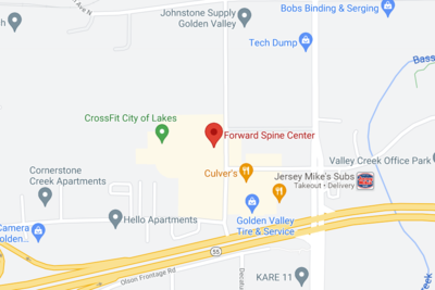 Map to Forward Spine Center | Dr. Timothy Klesk & Dr. Madeline Klesk in Golden Valley, MN